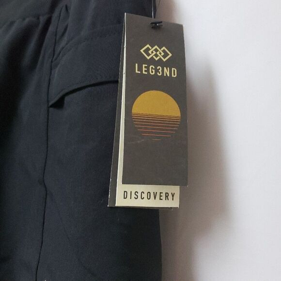 Leg3nd Discovery Women’s Black Workout Shorts XL Side Pockets NWT - Picture 7 of 8